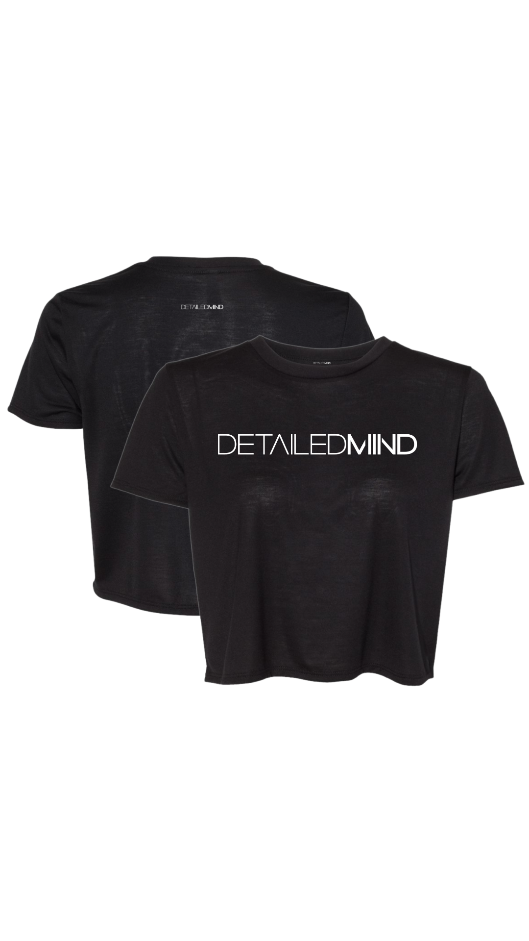 DETAILEDMIND® CROP TOP |FRONT LOGO\OSCURO|