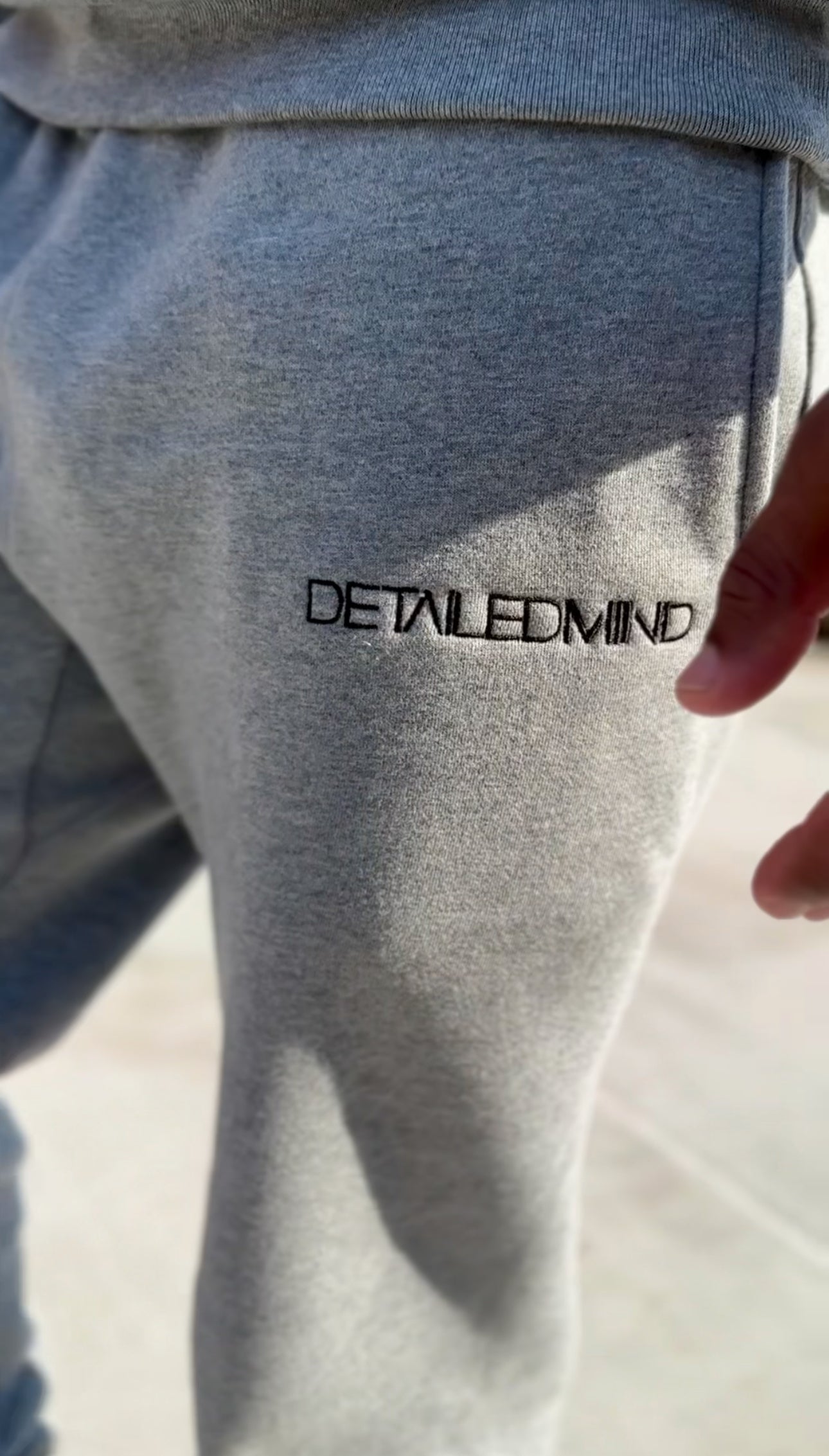 DETΛILED𝗠𝗜𝗡𝗗® SWEΛTPANTS |HEΛTHER GREY\BLΛCK |