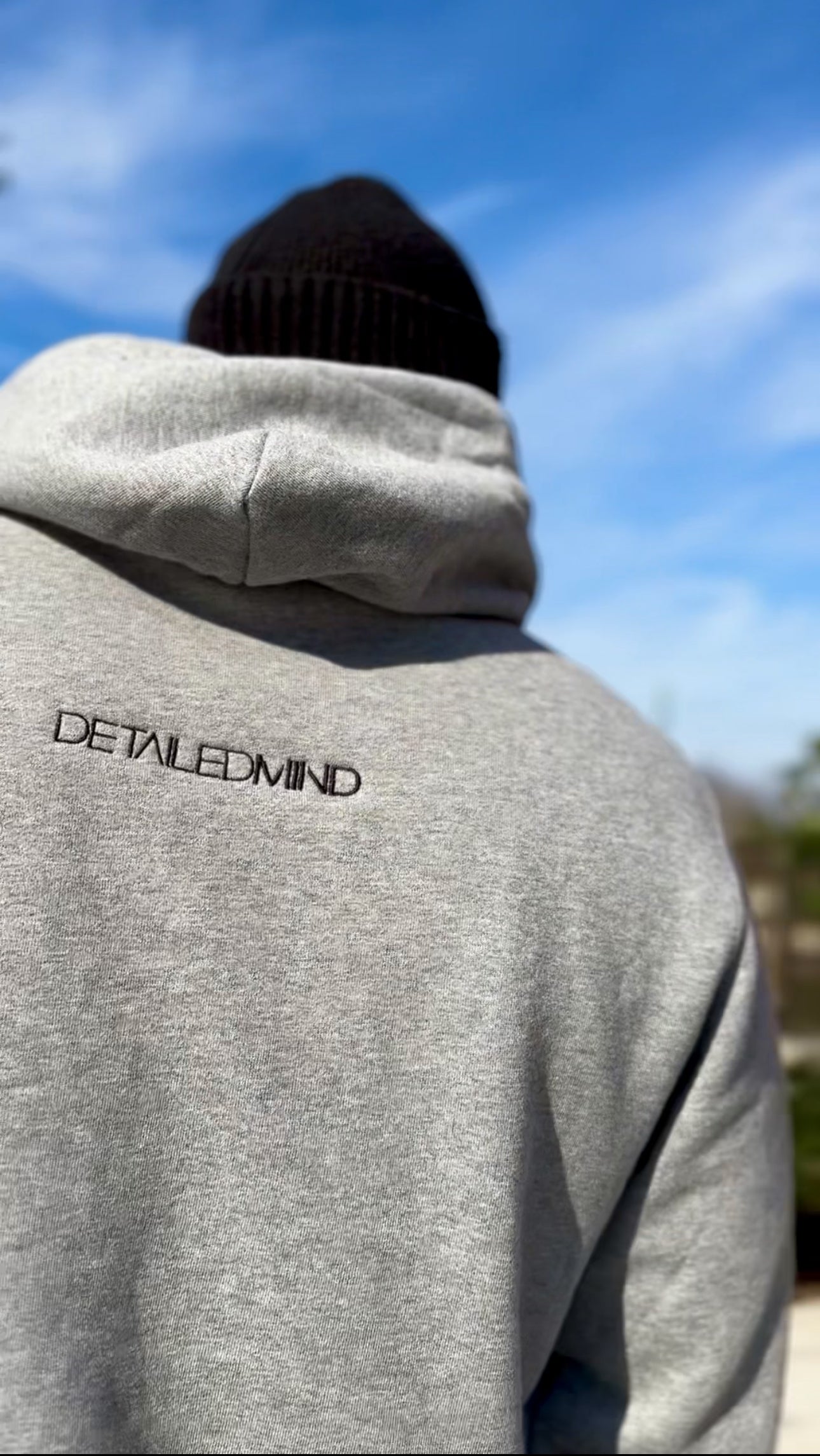 DETΛILED𝗠𝗜𝗡𝗗® HOODIE |GREY\BLΛCK|