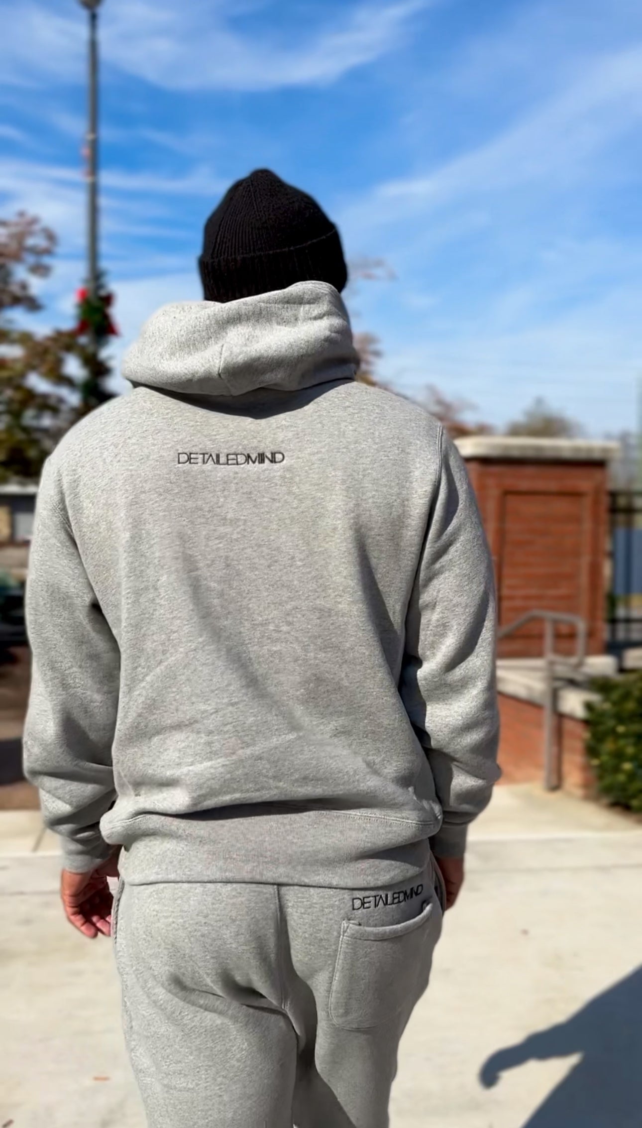 DETΛILED𝗠𝗜𝗡𝗗® HOODIE |GREY\BLΛCK|