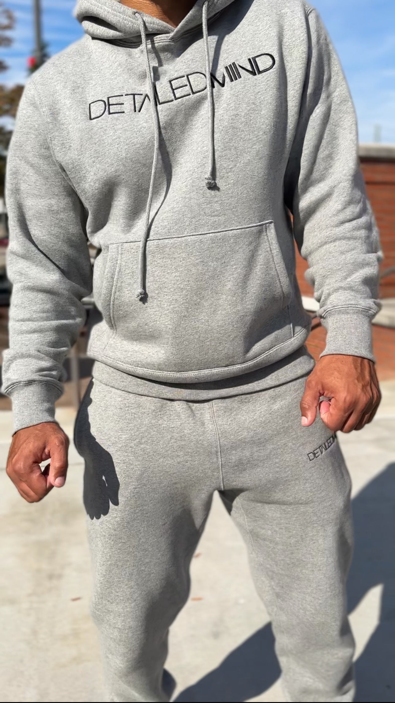 DETΛILED𝗠𝗜𝗡𝗗® HOODIE |GREY\BLΛCK|