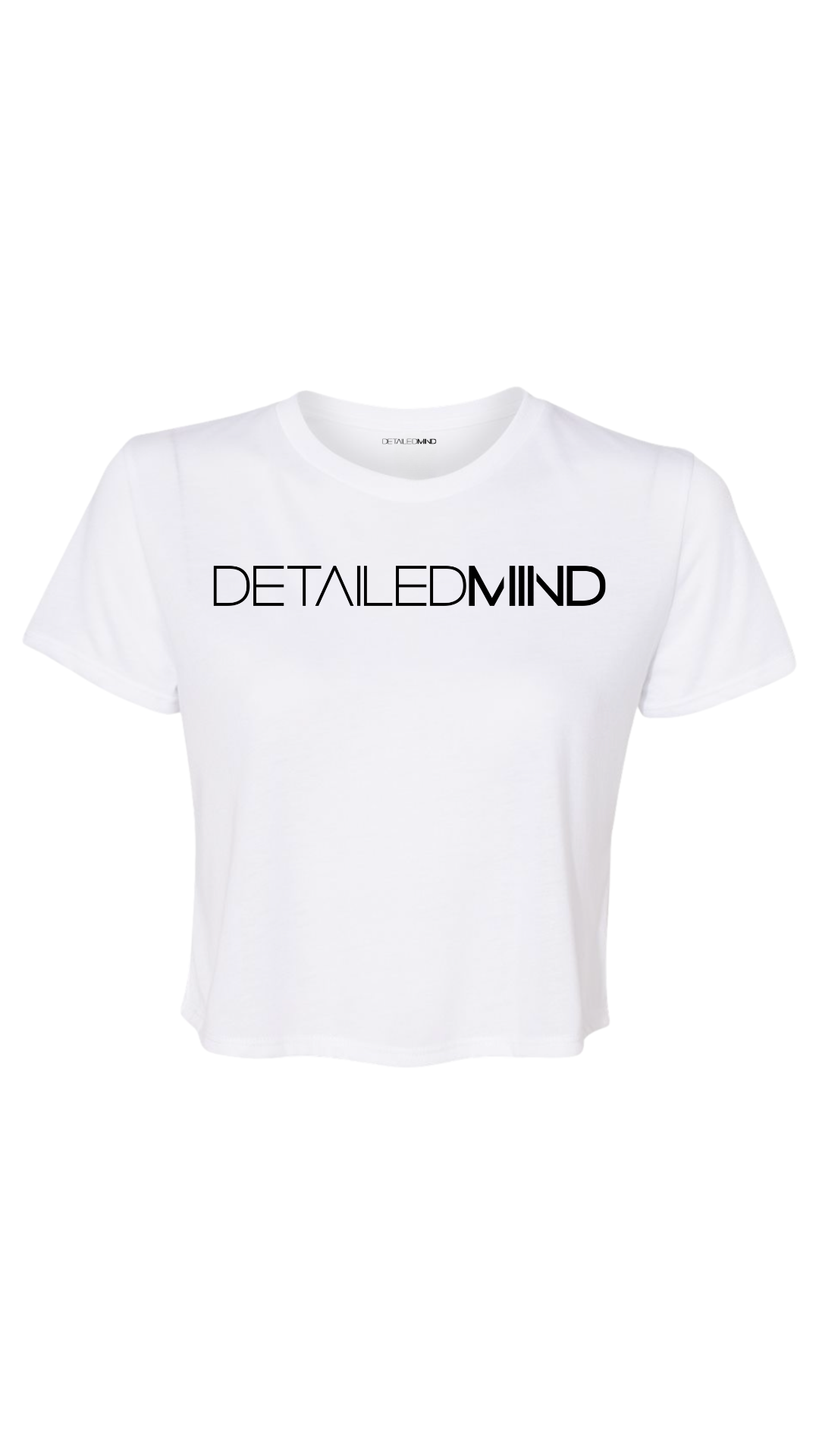 DETAILEDMIND®  CROP TOP |FRONT LOGO\BLANCO|