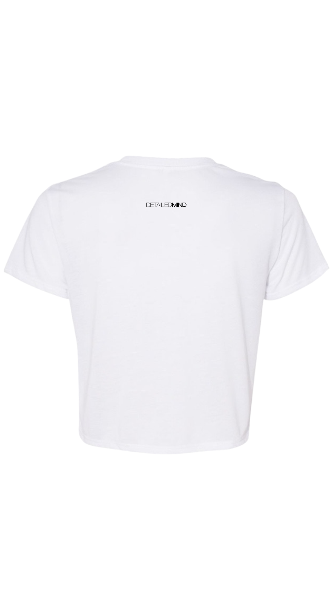 DETAILEDMIND®  CROP TOP |FRONT LOGO\BLANCO|