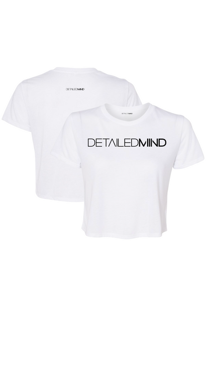 DETAILEDMIND®  CROP TOP |FRONT LOGO\BLANCO|