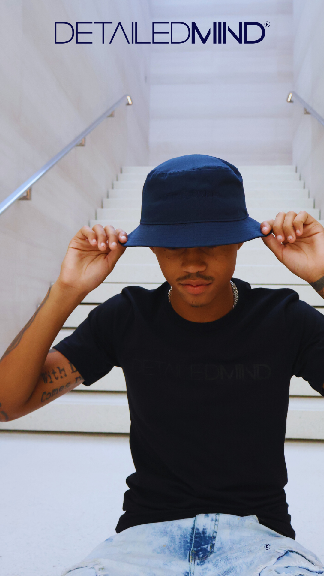 DETAILEDMIND® BUCKET HAT |NAVY|